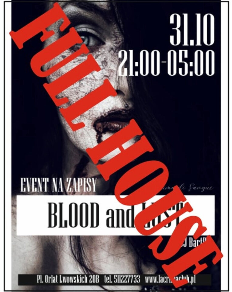 BLOOD & LUST – SOLD OUT! - LaCrimadiSangue