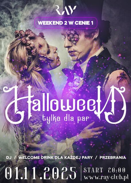 01.11.2025 r. - SOBOTA - HALLOWEEN TYLKO DLA PAR - RayClub