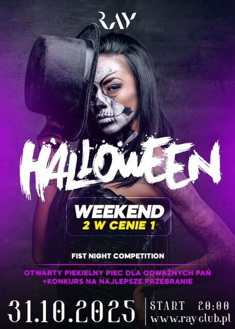 31.10.2025 r. - PIĄTEK - HALLOWEEN WEEKEND - RayClub